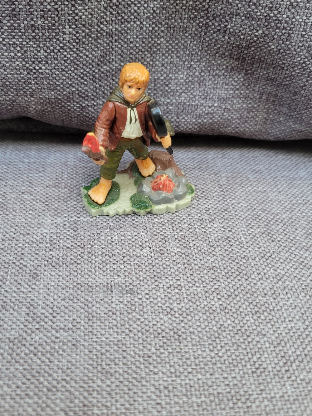 vintage handpainted Samwise Gamgee miniature figurine from Lord of the Rings